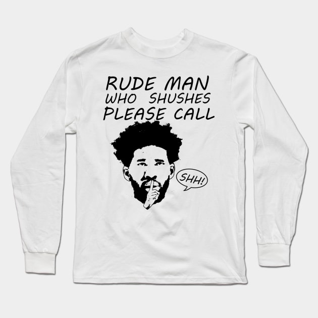 Rude Man Long Sleeve T-Shirt by OptionaliTEES